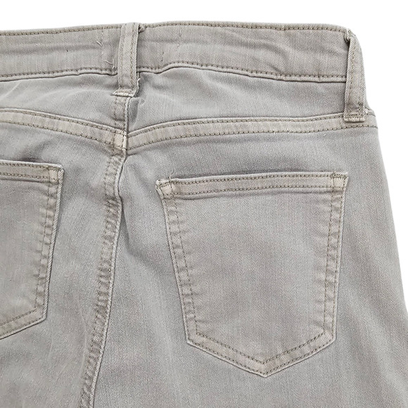 Pistola Jeans Womens Size 26 Gray Audrey Moto Skinny Stretch Light Wash - Picture 8 of 14